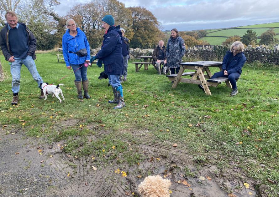 Photo of ramblers setting off on their walk